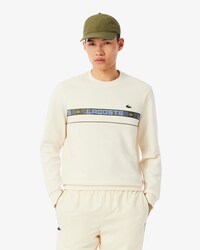 Sudadera de tenis de rayas con detalles de marca