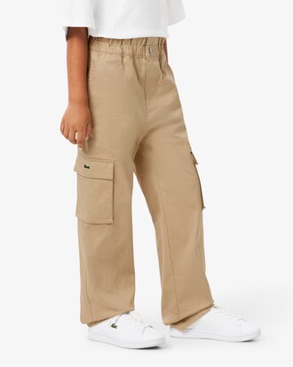 Pantalón cargo de sarga de algodón