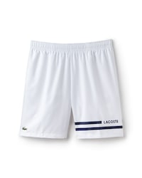 Pantal&oacute;n Corto De Tafet&aacute;n Con Franjas En Contraste Tenis Lacoste Sport