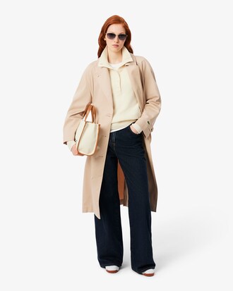 Jersey de cuello alto de lana cardada