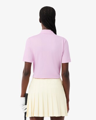 Polo de golf el&aacute;stico de corte ajustado con protecci&oacute;n UV