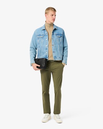 Sudadera de interlock con cuello alto y cremallera