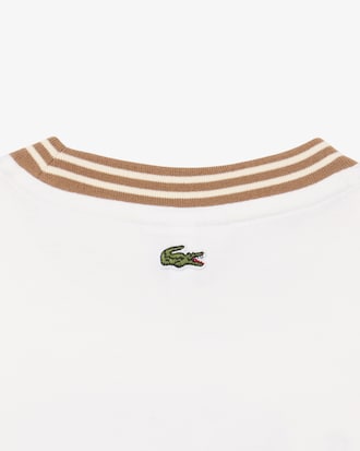 Camiseta de algod&oacute;n con detalles de marca Lacoste