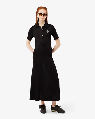 Vestido de piqué con cuello polo Runway