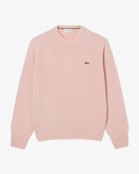 Jersey de cuello redondo de lana cardada