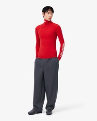 Pantal&oacute;n sastre de jacquard de corte recto Runway