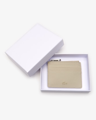 Tarjetero Chantaco piel piqu&eacute; mate cremallera