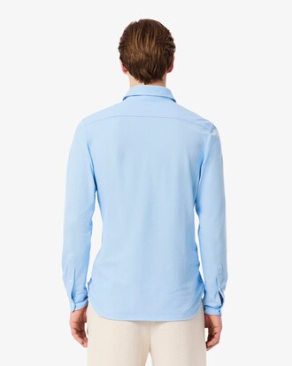 Camisa de piqué de algodón de corte ajustado