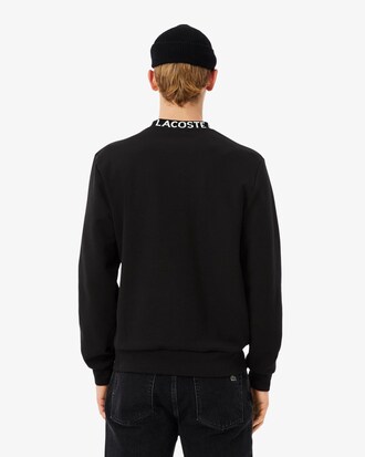 Sudadera de punto jersey con detalles de marca de jacquard