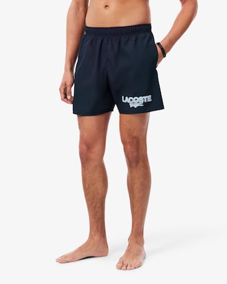 Short de ba&ntilde;o de largo medio estampado