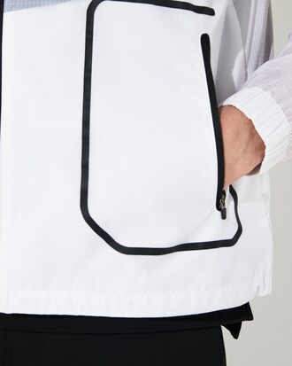 Cortavientos SPORT efecto brillante y cocodrilo oversized