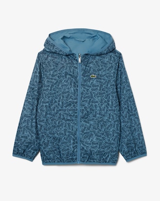 Chaqueta con cremallera de tafetán reversible