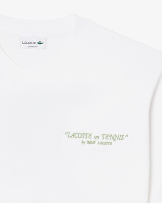 Camiseta de algod&oacute;n grueso bordado