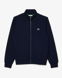 Sudadera de felpa de cuello alto y cremallera