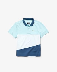 Polo de niño Lacoste SPORT en piqué técnico transpirable color block