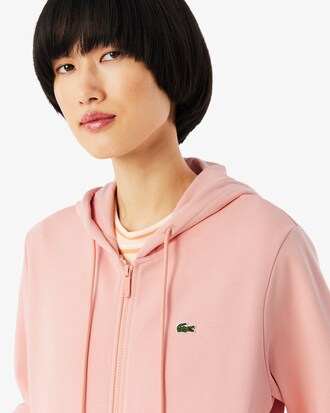 Sudadera con capucha de felpa con cremallera