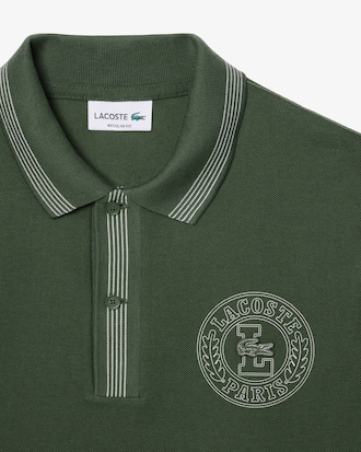 Polo de corte regular L.12.12 con insignia estampada