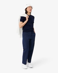Pantal&oacute;n chino de corte recto de tela gabardina de algod&oacute;n
