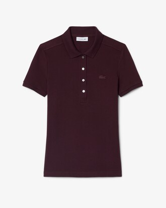 Polo de mujer Lacoste en piqu&eacute; de algod&oacute;n stretch