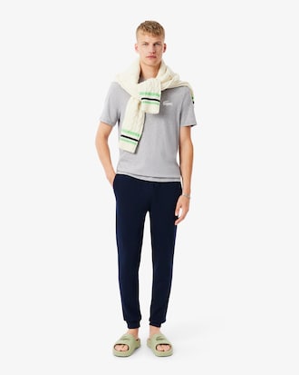 Camiseta loungewear de algodón con estampado de cocodrilo