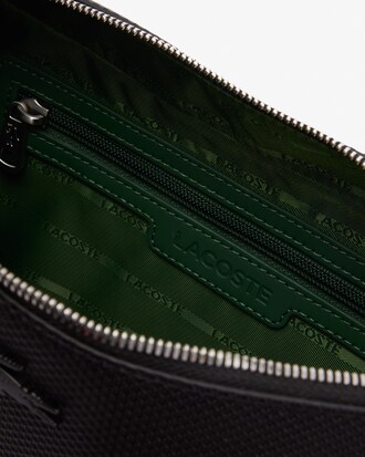 Bolso de reportero Chantaco de piel con efecto piqué