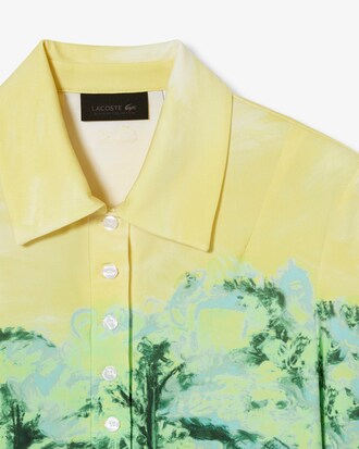 Polo de corte ajustado gráfico Runway