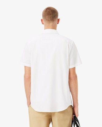 Camisa de corte regular de algod&oacute;n de manga corta