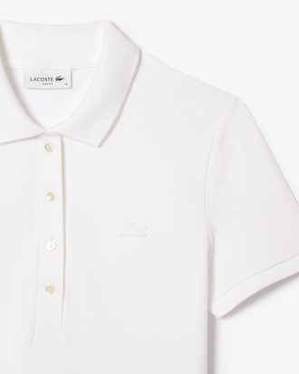 Polo de mujer Lacoste en piqué de algodón stretch
