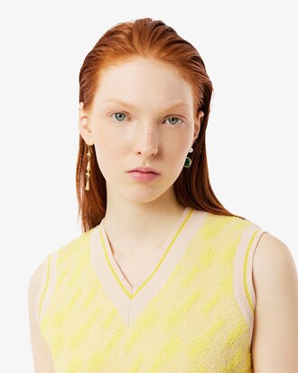 Chaleco de punto de jacquard Runway