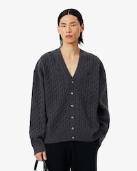 Chaqueta de punto de ochos de cachemir Runway