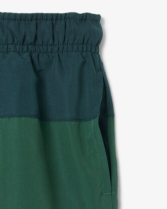 Short de ba&ntilde;o de tafet&aacute;n de rayas
