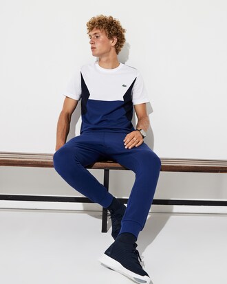 Camiseta de hombre Lacoste SPORT Tennis en algodón ultraligero color block