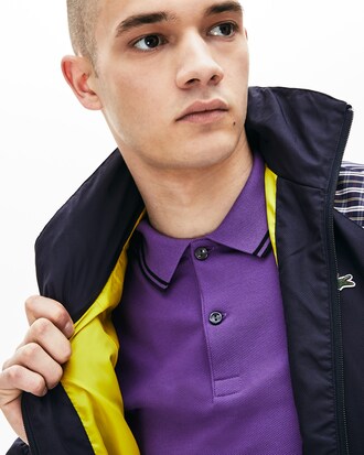 Chaqueta sudadera unisex Lacoste LIVE de patchwork