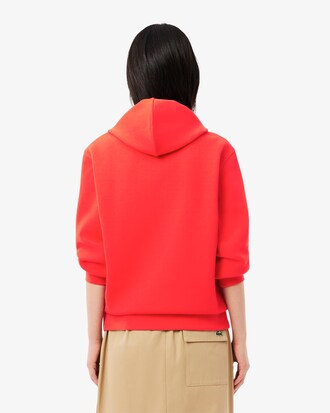 Sudadera con capucha de corte holgado de piqué
