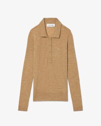 Jersey de cuello polo de punto jersey de lana