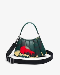 Bolso de piel pequeño con estampado de cocodrilo Lenglen Runway