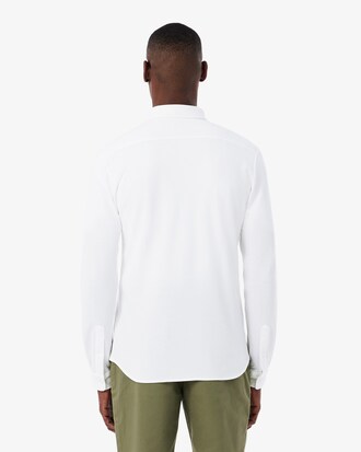 Camisa de piqu&eacute; de algod&oacute;n de corte ajustado