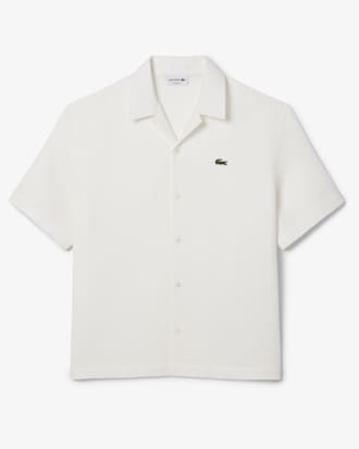Camisa con textura gofrada de corte holgado