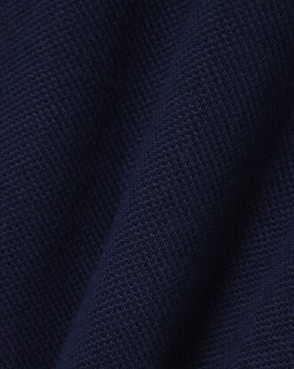 Vestido de petit piqué con cinturón y cuello polo