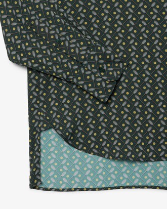 Camisa oversize vaporosa con estampado