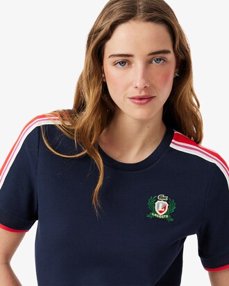 Camiseta de piqué texturizado de fabricación francesa