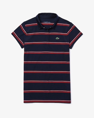 Polo de mujer Lacoste SPORT Golf en tejido el&aacute;stico y transpirable de rayas