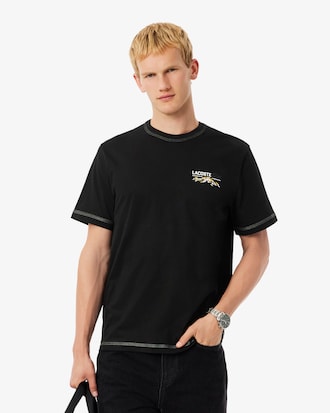 Camiseta de punto jersey con múltiples estampados