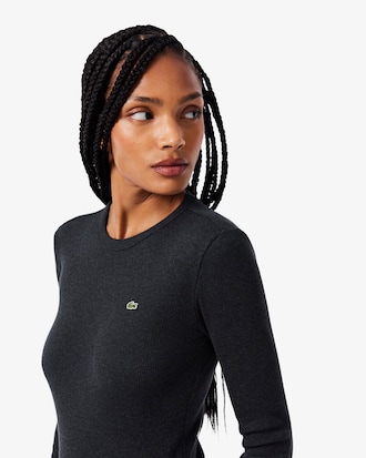 Camiseta de canal&eacute; de algod&oacute;n de corte ajustado