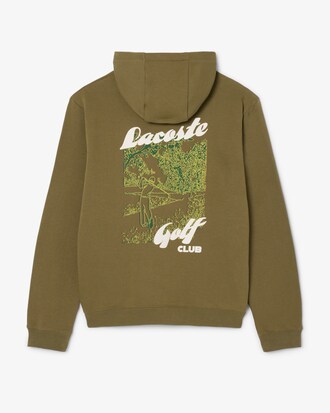 Sudadera con capucha de golf de felpa estampada