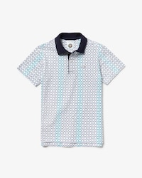 Polo de ni&ntilde;o Lacoste SPORT French Open Edition en minipiqu&eacute; estampado