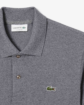 Polo jaspeado de corte clásico L.12.12
