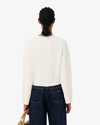 Jersey bordado de punto intarsia con ochos