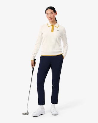 Jersey de golf el&aacute;stico con cuello polo