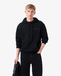 Sudadera con capucha y bordados de la marca